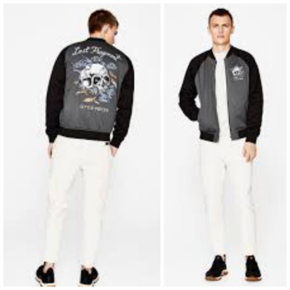 zara skull jacket